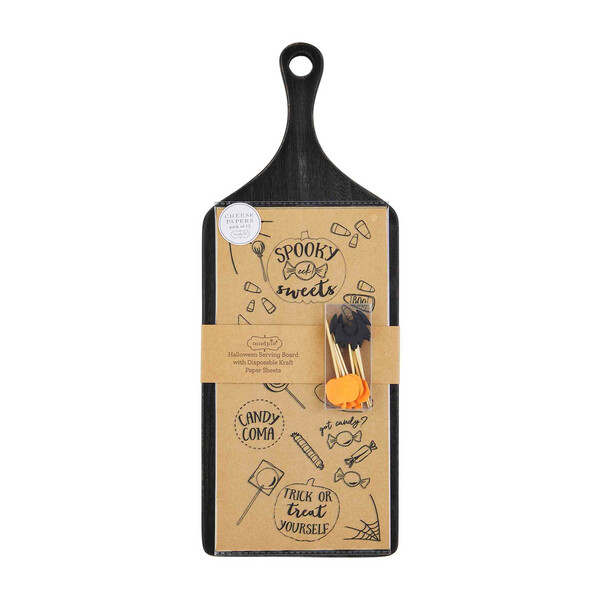 MudPie 42210005 Halloween Cheese Paper Board
