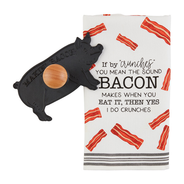 MudPie 42170077 Bacon Press &amp; Towel