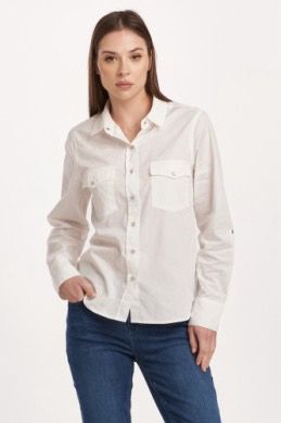Dear John SH1047M8WHT Star BD Shirt LS 