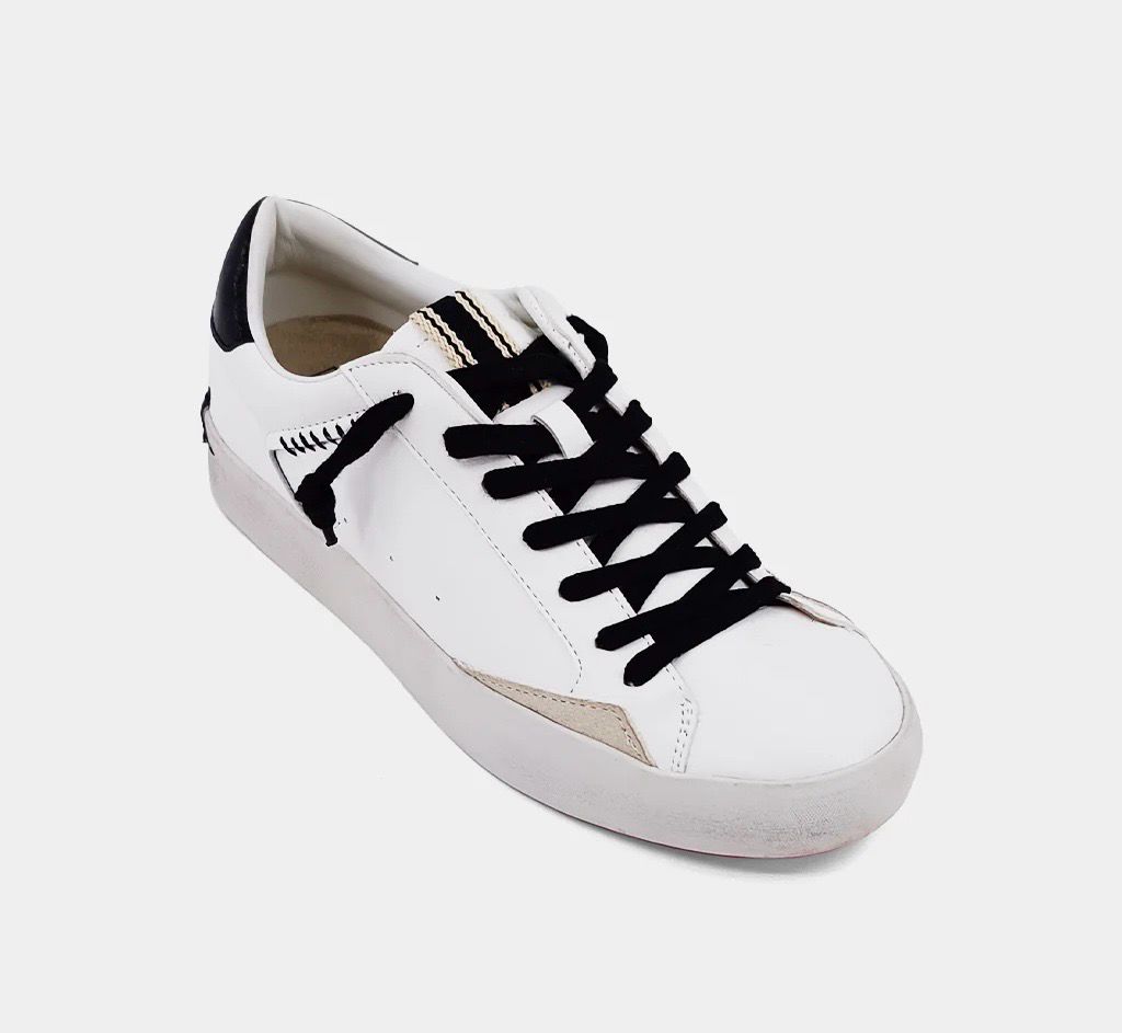 SHUSHOP Ruby tennis shoe-B&amp;W