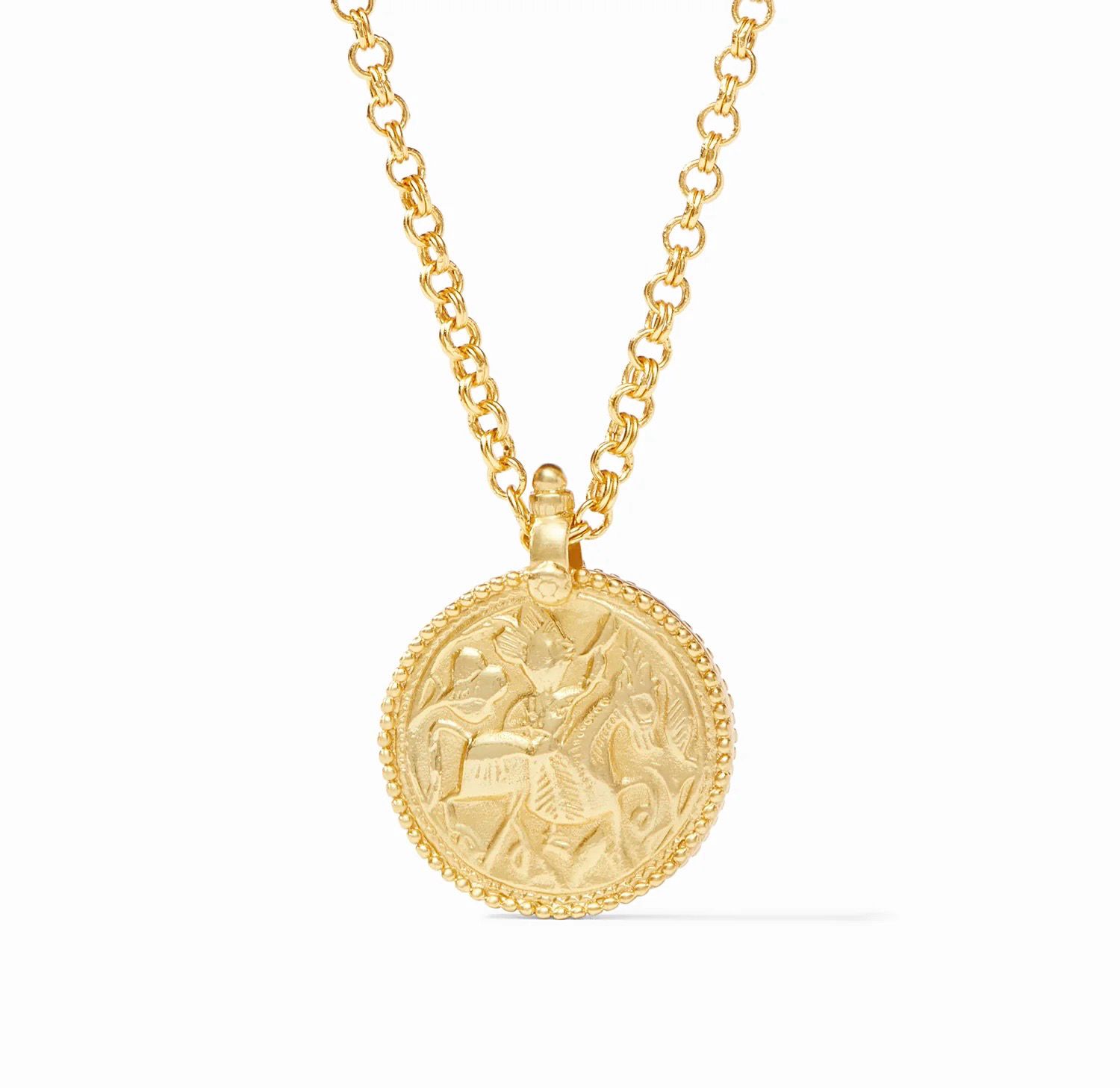 Julie Vos P119G0O Coin Pendant Gold O/S