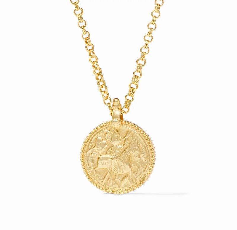 Julie Vos P119G0O Coin Pendant Gold O/S