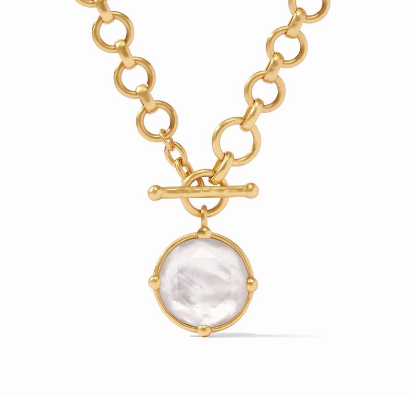 Julie Vos N471GIRC0O Honeybee Demi Necklace Irid. Clear Crystal O/S