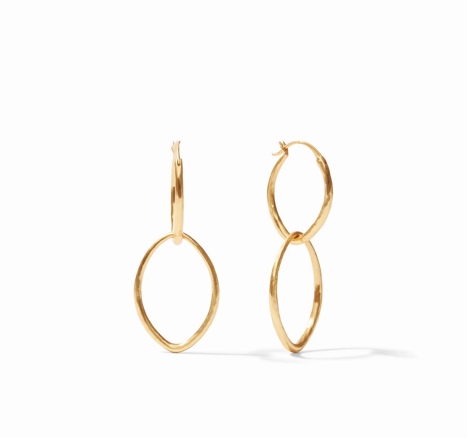 Julie Vos ER670G0O Fleur-de-Lis 2 in 1 Earring Gold O/S