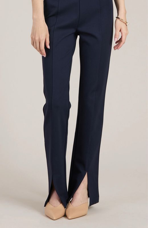 Tyler Boe 62000BB Margie Ponte w/Slit Pant-navy