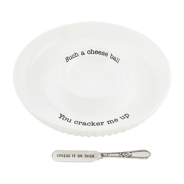 MudPie 42300025 Cheese Ball Dish Set