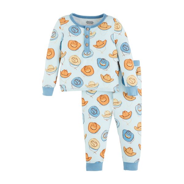 Mudpie 10860129 Cowboy Bamboo PJ's