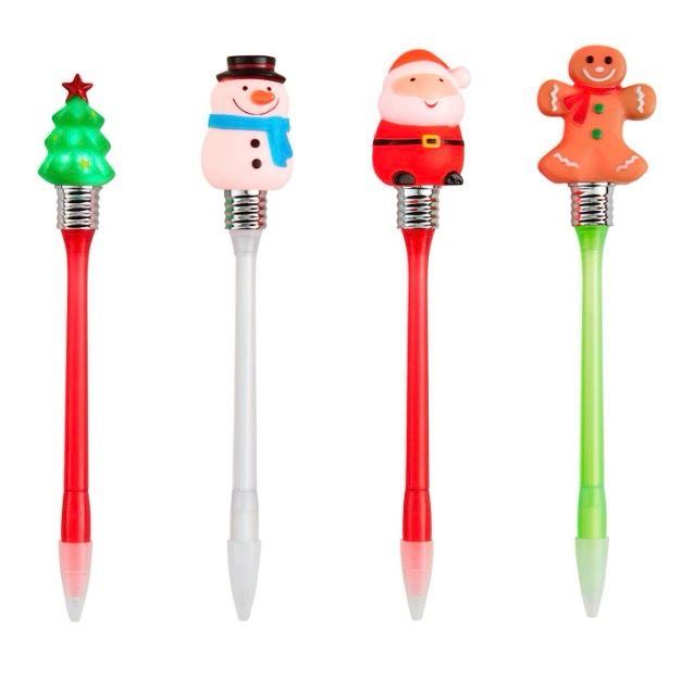 Mudpie 11620025 Christmas Light Up pens