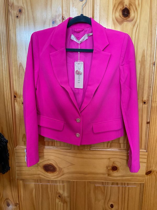 Esqualo F2410544 Blazer Crop-Neon Pink
