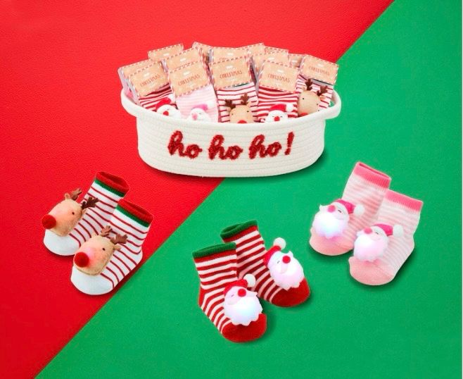 Mudpie 11040229 Christmas Light Up Socks