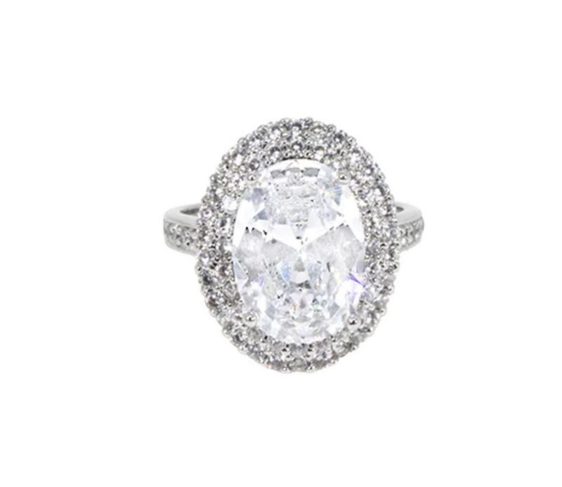 Maya J R1533622 Modern Classic Jeweled Ring-Silver
