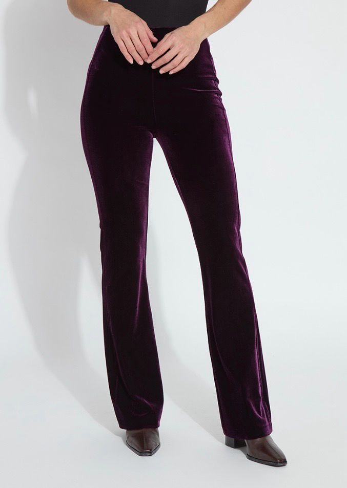 Lysse 10-3464-M7 Velvet Flare Trouser