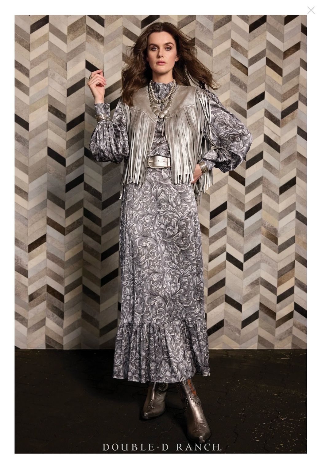 Double D S1808 Francitas Scroll Skirt
