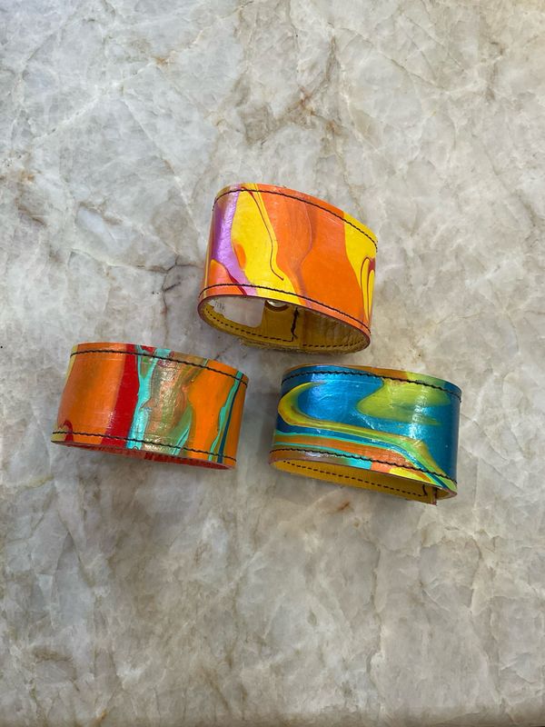 Kurtmen Wonky Asst Hand Painted Cuffs 