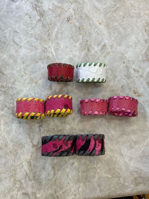 Kurtmen Asst Colors Leather Plain Cuffs 