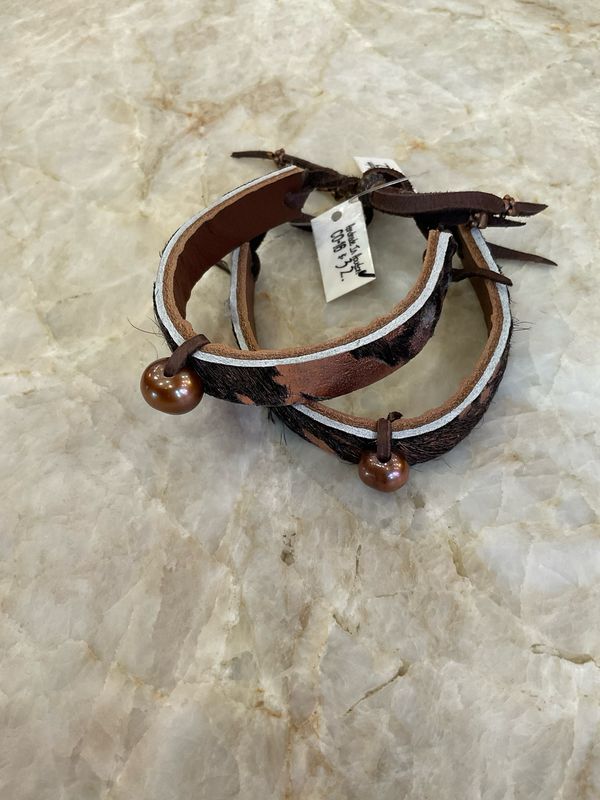 Sandra LIng CO-16 Pull Cord Copper Hair bracelet w/bead