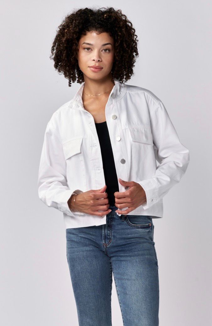 Dear John DJM62C155WHT Cleo White Denim Jacket