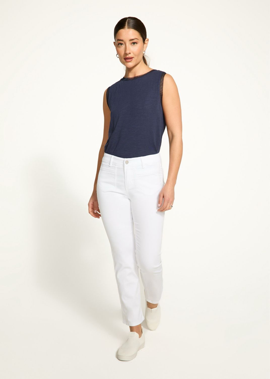 FDJ 5177511 Christina Straight Leg-White