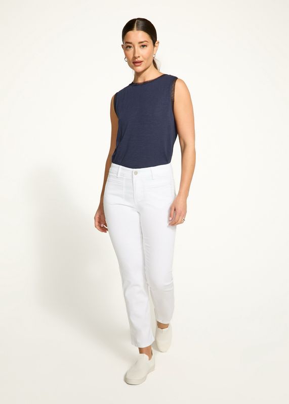 FDJ 5177511 Christina Straight Leg-White