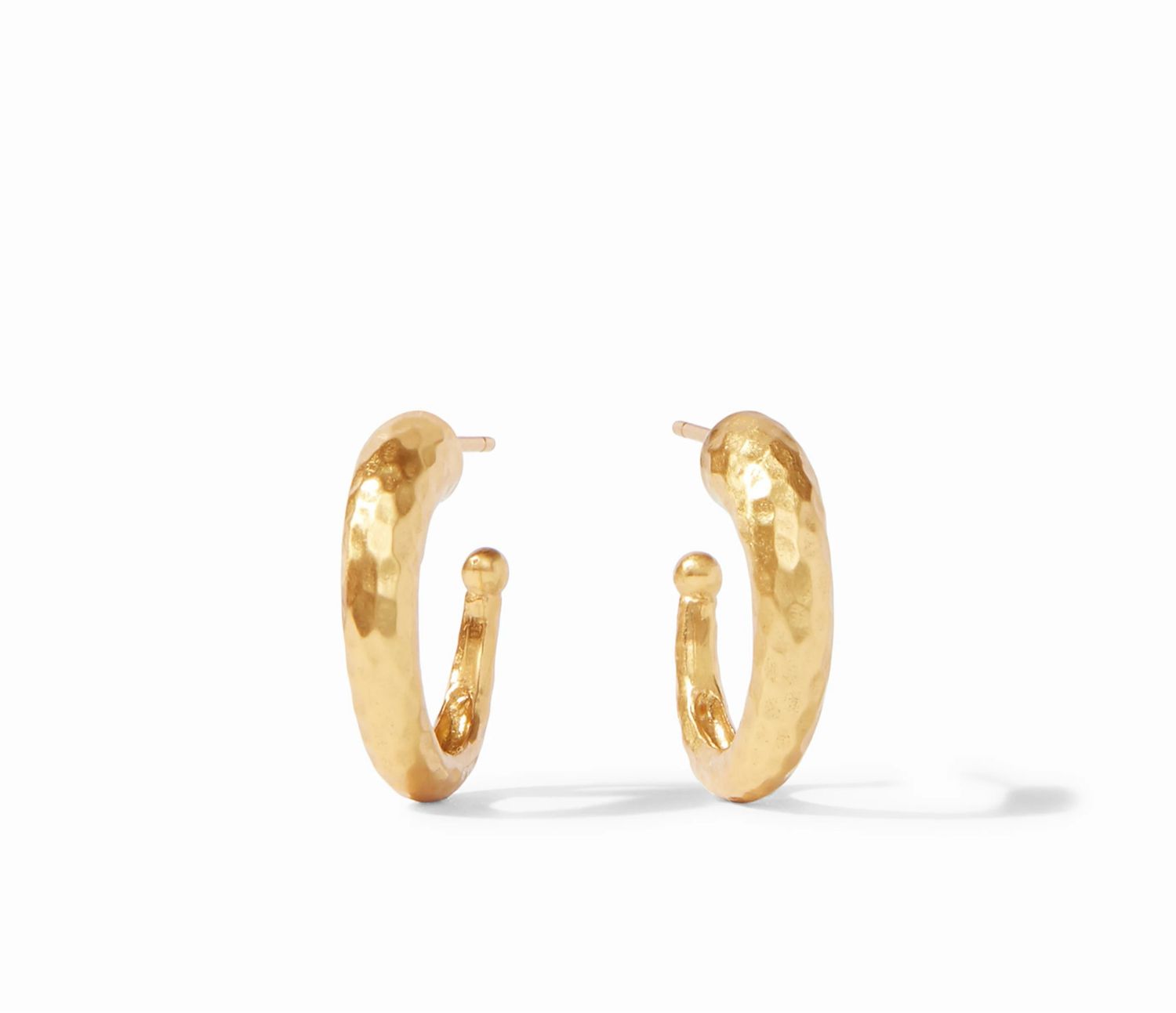 Julie Vos HP132G-S Hammered Hoop Gold-Small