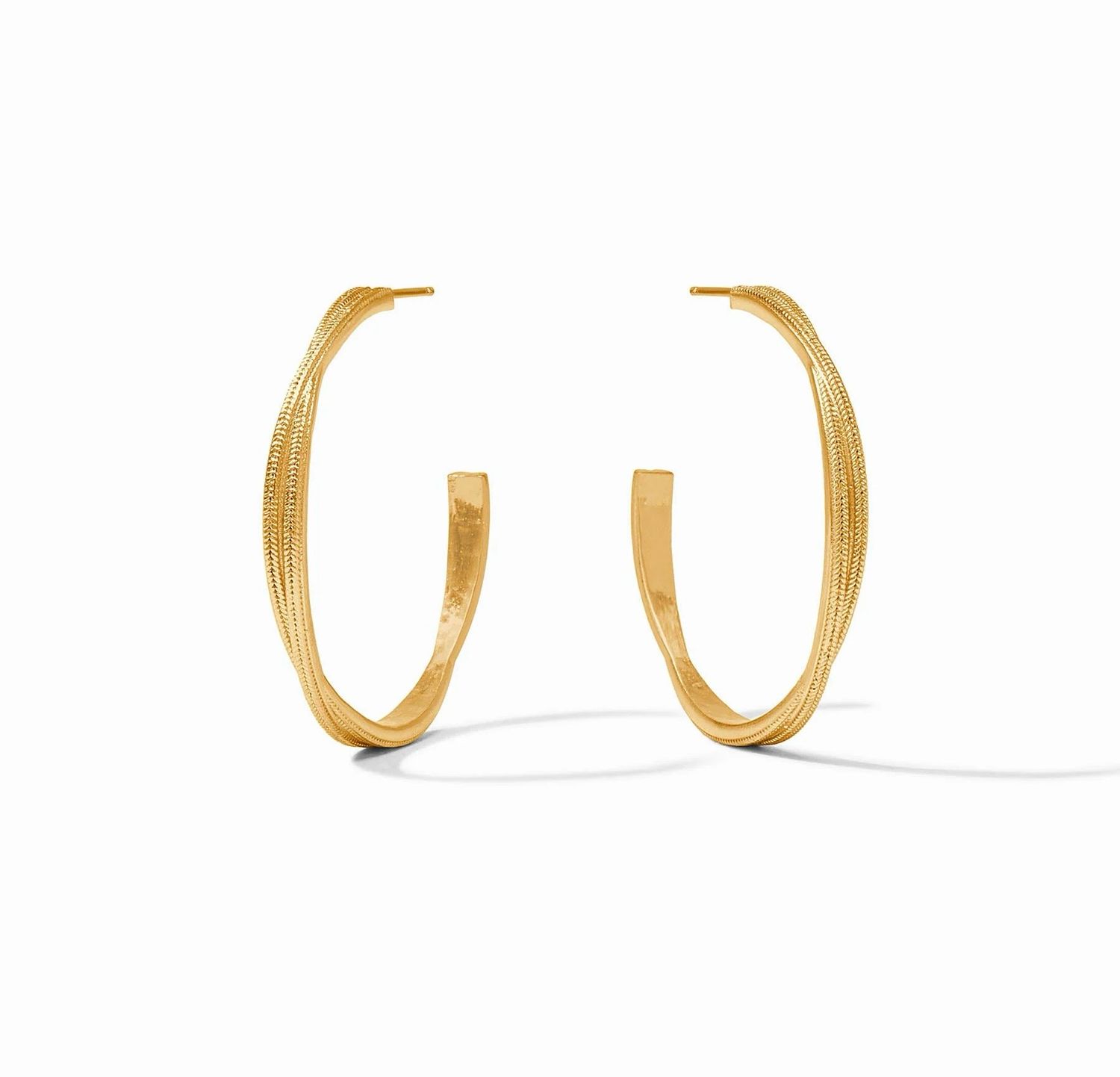 Julie Vos HP105G-M Cheval Twist Hoop Gold M