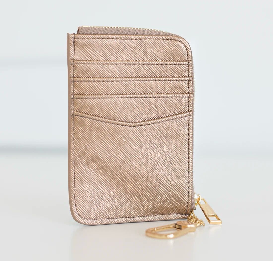 Hollis 04397 Coco Card Holder-Metallic Mocha