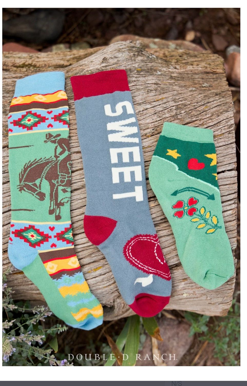 Double D Sock-220 Romance &amp; Rustles 3 pack