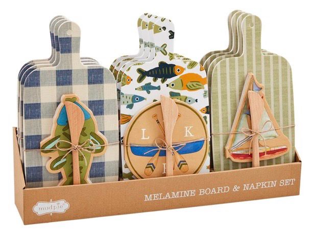 MudPie 42210072 Lake Melamine Board Set