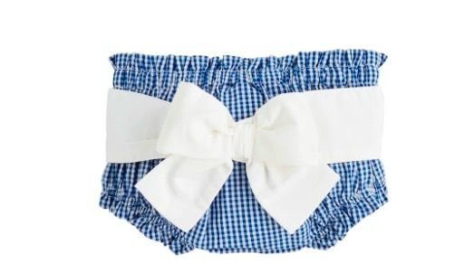 MudPie 11920004B Navy Check Diaper Cover