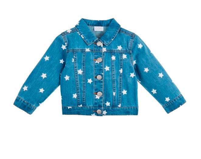 MudPie 11080184 Denim Star Jacket