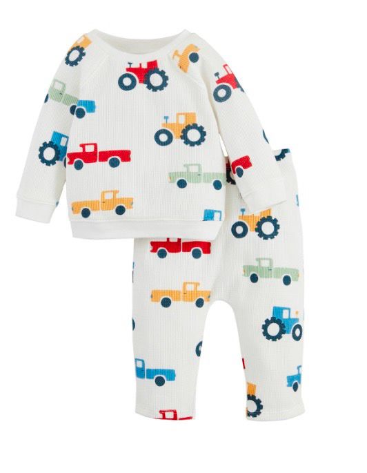 MudPie 11890046 Tractor 2PC Pant Set