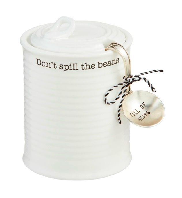 MudPie 41860096 Ceramic Baked Bean Can Set