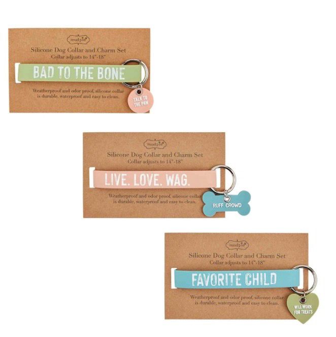 MudPie 41490014 Silicone Collar Sets