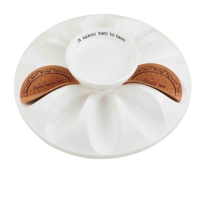 MudPie 40700553 Integral Taco Platter