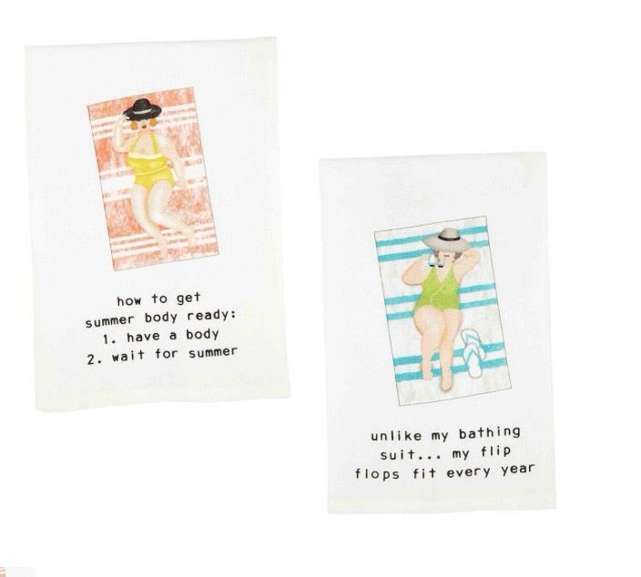 MudPie 42170002 Pool Lady Hand Towels