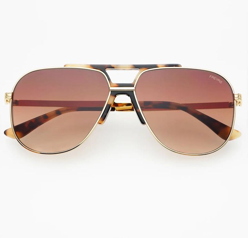 Freyrs Sunglasses 1149-5 Logan Acetate Aviator Tortoise
