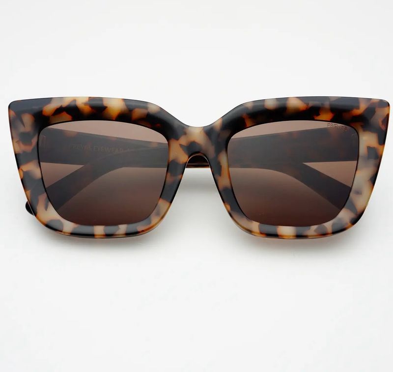 Freyrs Sunglasses 139-4 Portofino Acetate Cat Eye -Milky Tortoise