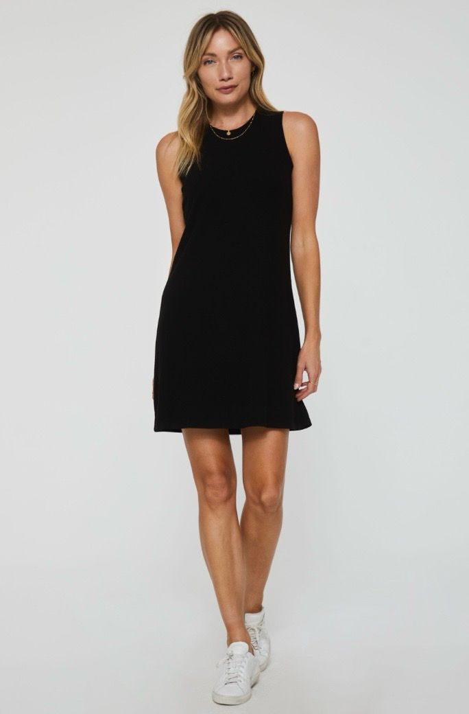 Another Love VCDR9184BLK Justine SLVLS Dress-Black