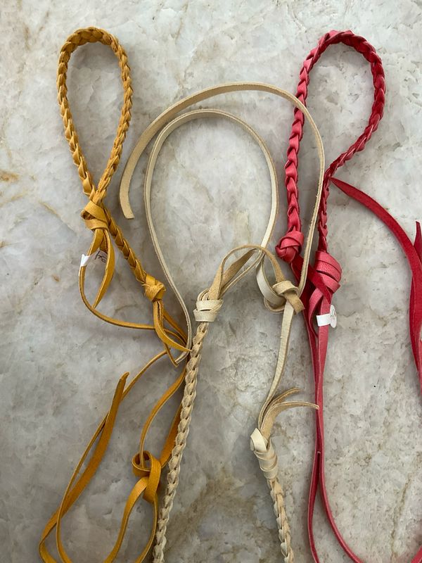 Sandra Ling Braided Leather Long Chokers - Asst Colors