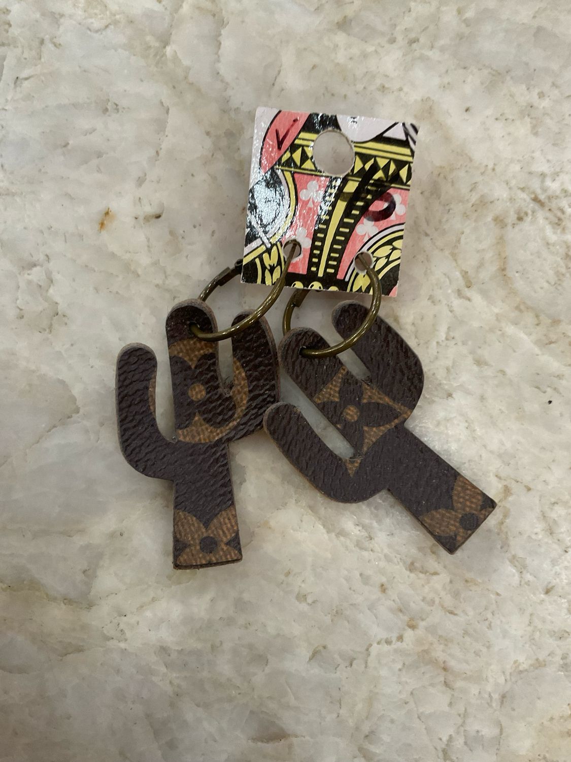 SL LV Cactus Earrings 