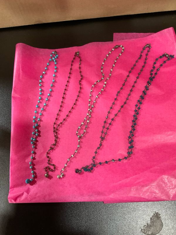 Melania Clara Beaded Choker Necklace