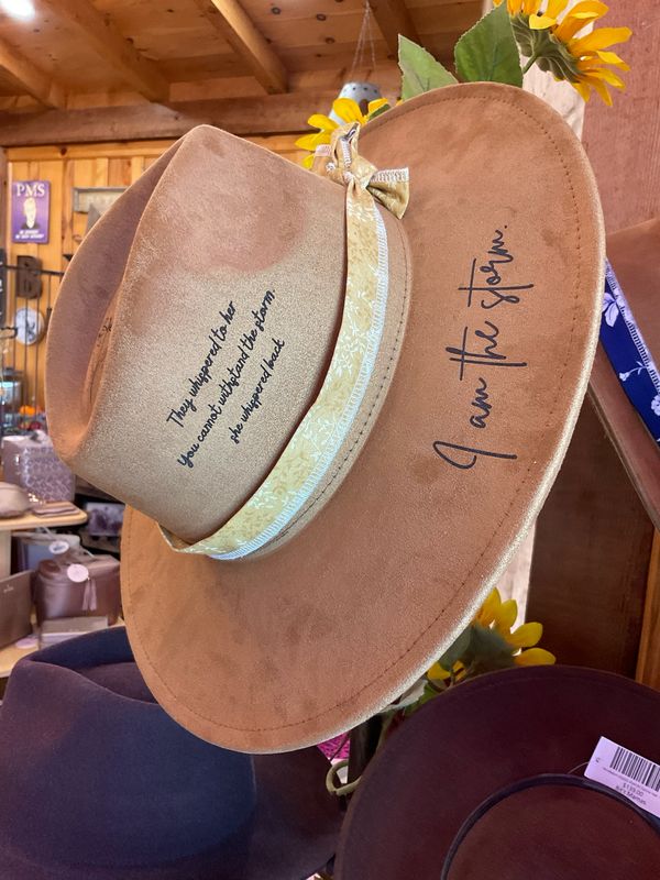Wild Indigo I Am The Storm Western Rancher Hat  - Tan 