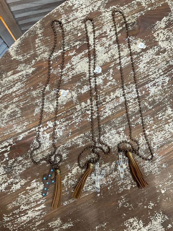 Accessories To Go  Cactus Necklace  Long 
