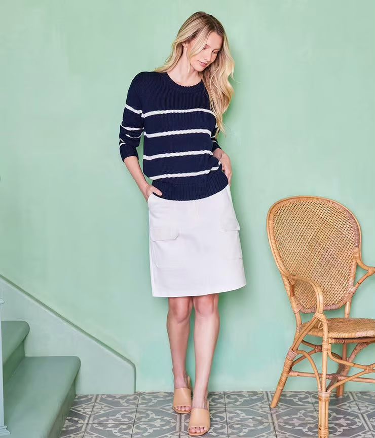Karen Kane 1L20020 Cargo Skirt-Ivory
