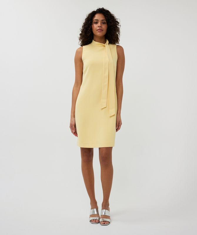 Esqualo SP2510013 Sleeveless Dress w/Bow-yellow