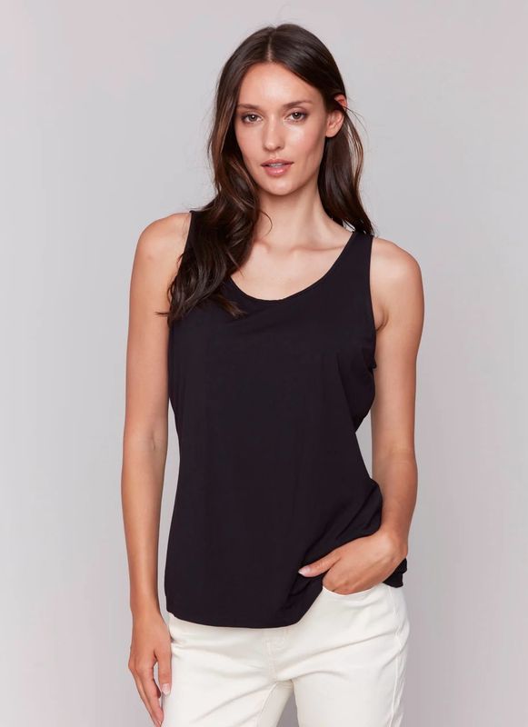 Charlie B C1243SPK/730A Black Tank Cami
