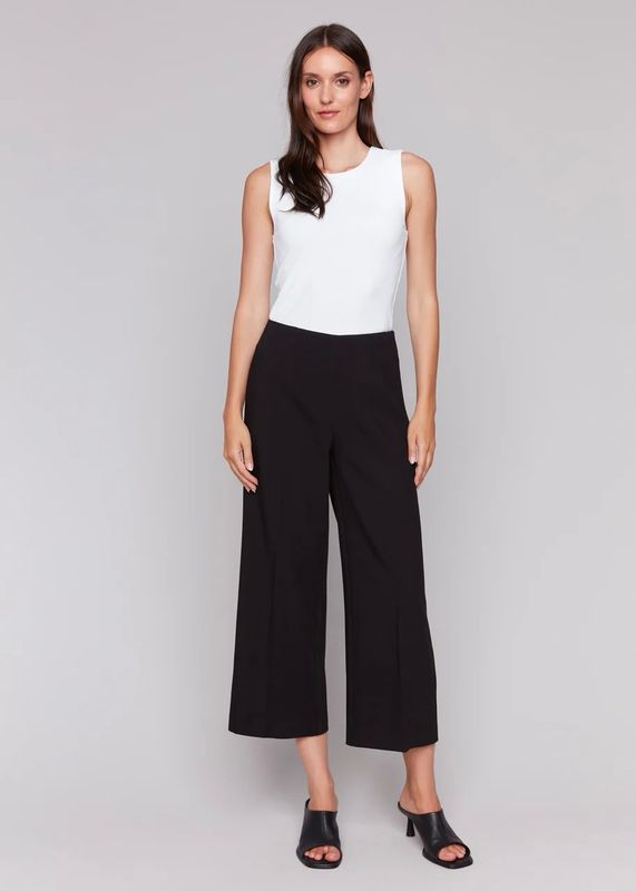 Charlie B C5494S/838B Wide Leg Pants w/side zipper