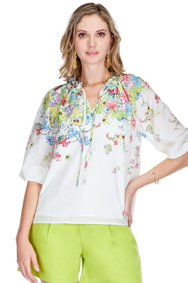 Jade 71B9923 Dimensional Flowers Top-Garden