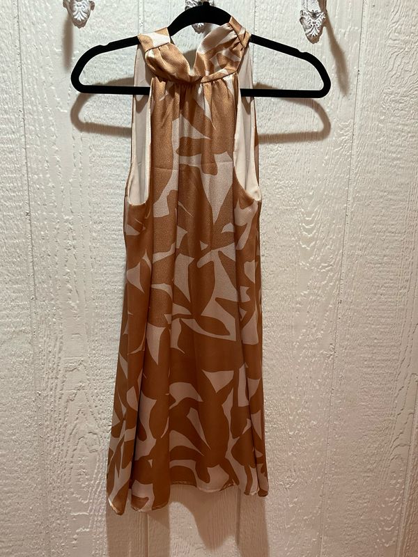 KLd. Signature KD52665 Satin A-Line Halter Dress