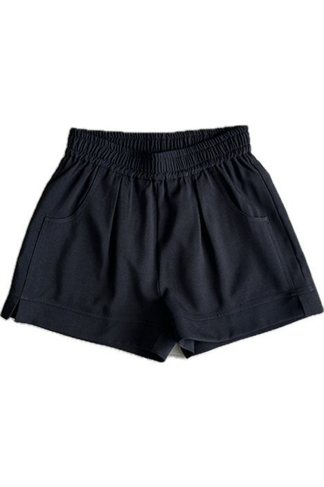 Joy Joy 71Q4894 Jessica Elastic Waist Short-Black